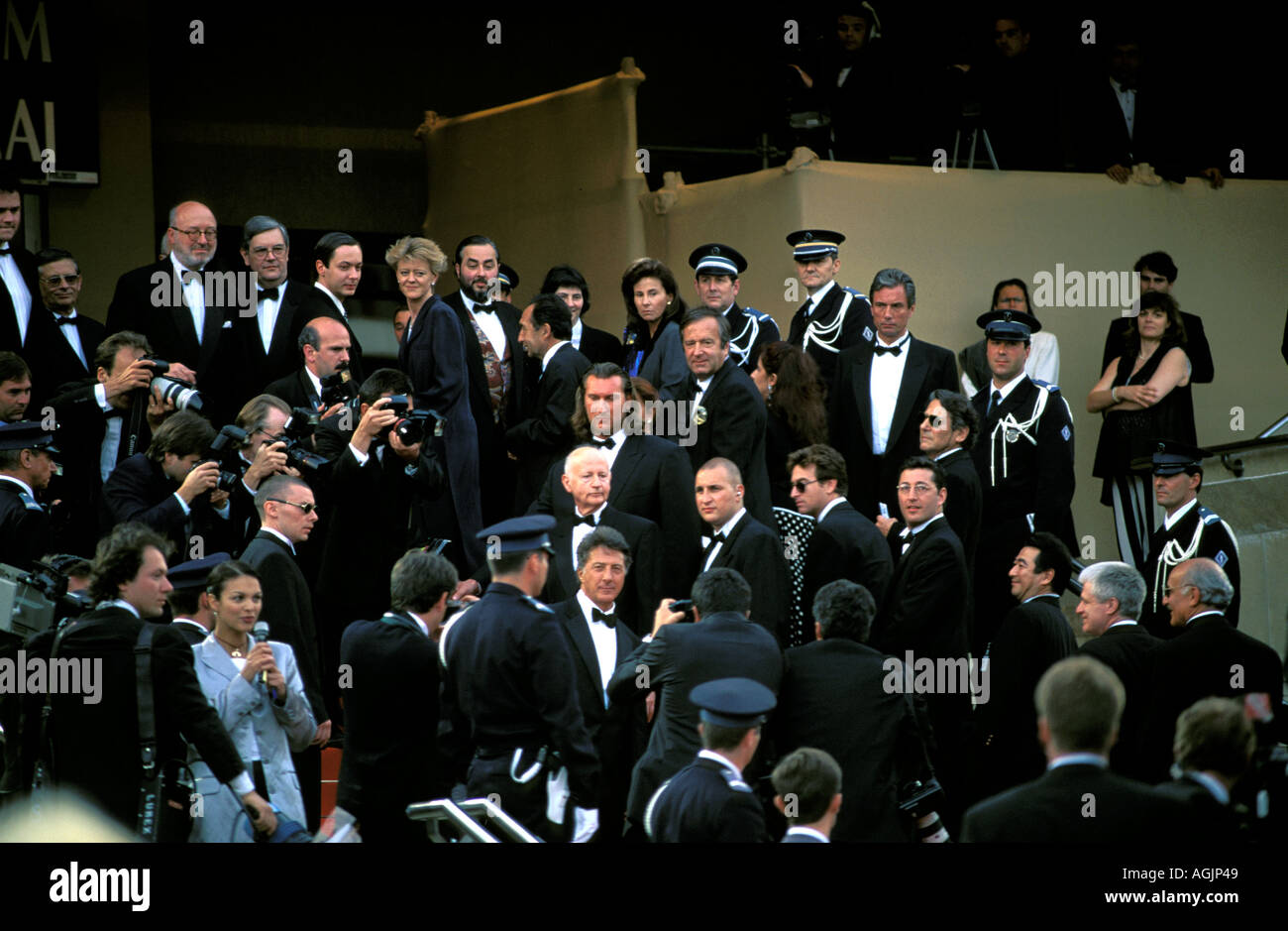 Cannes filmfestival la llegada de Dustin Hofman Foto de stock