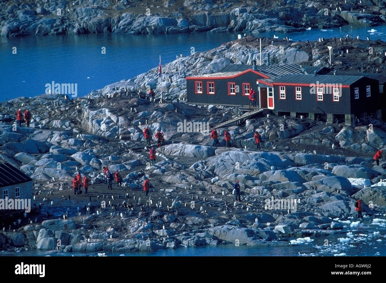 Estación Puerto Lockroy Foto de stock