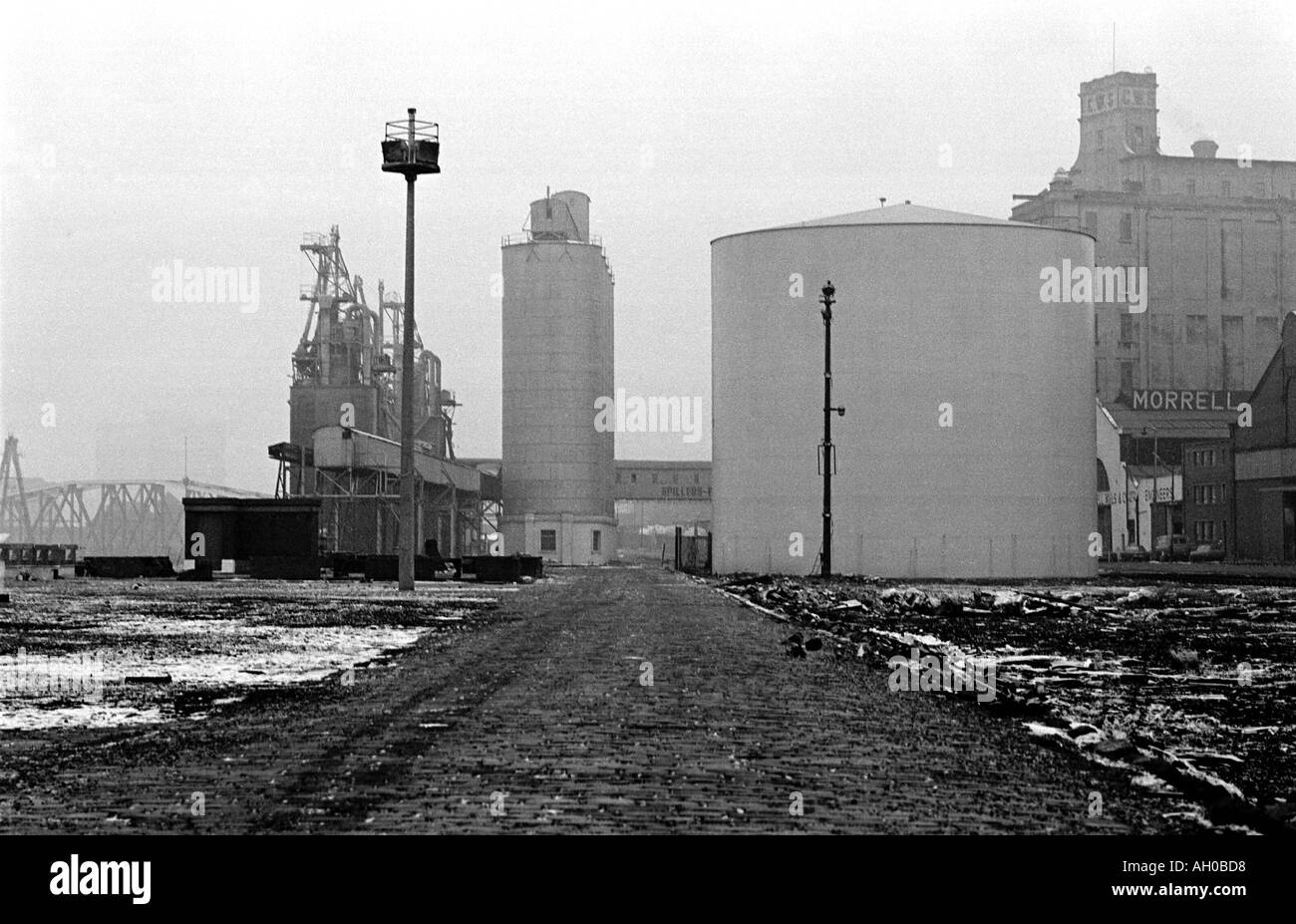 Los muelles de Manchester Inglaterra circa 1976 Foto de stock