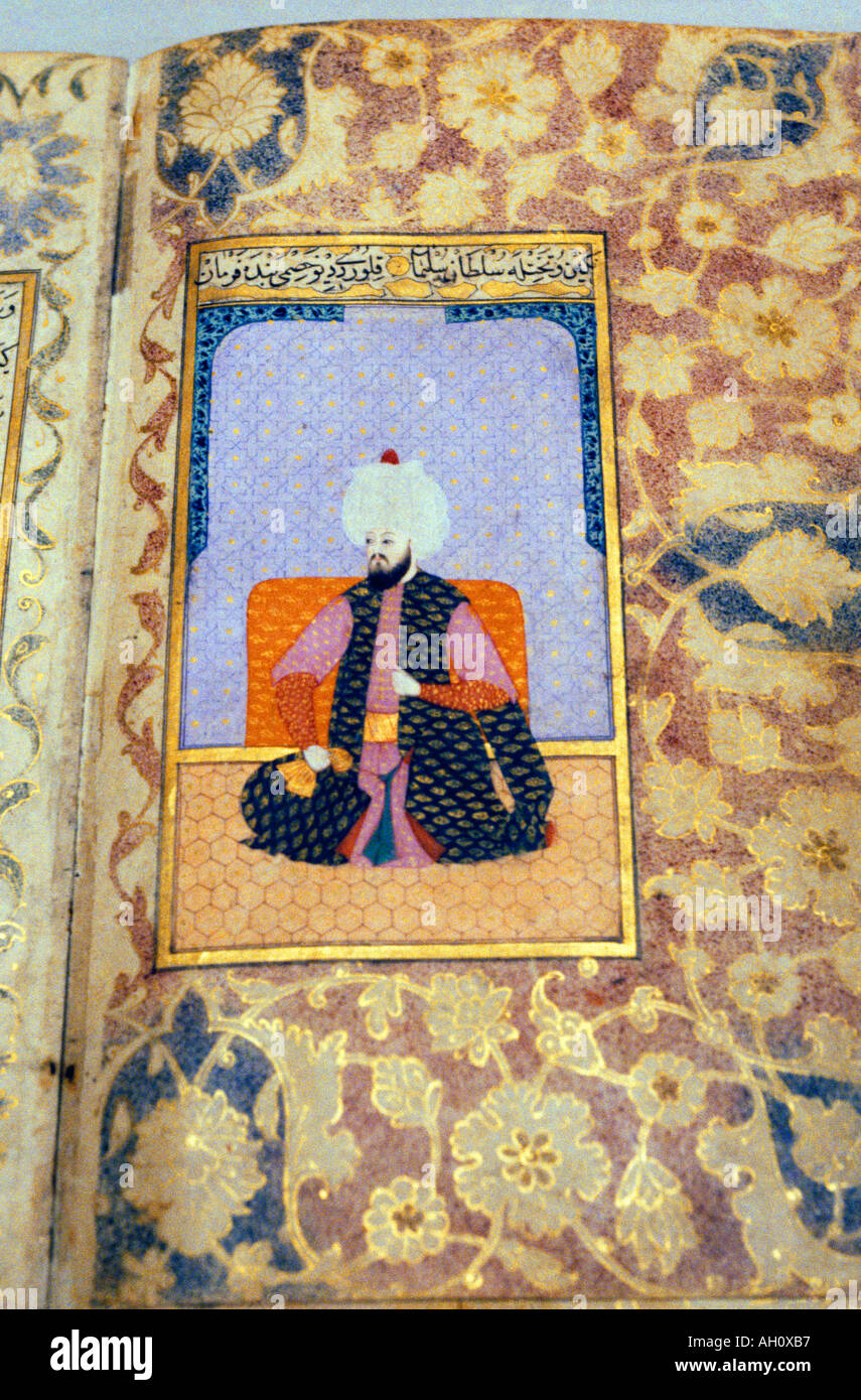 Estambul Turquía Topkapi Suleiman el magnífico sultán otomano del siglo XVII Foto de stock