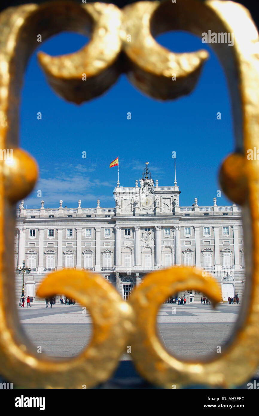 Madrid, España. El palacio real. El palacio real. Foto de stock