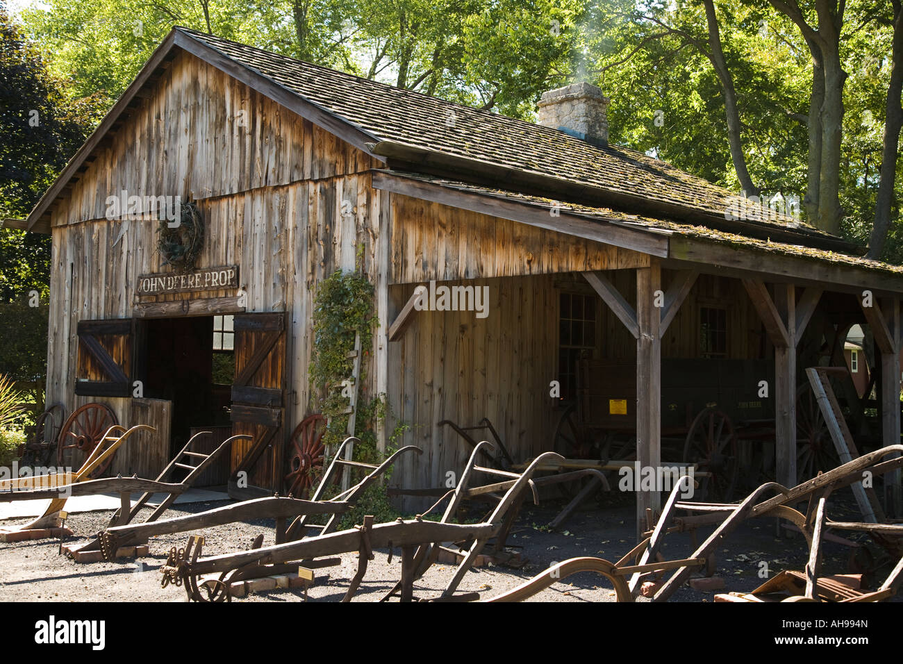 ILLINOIS Grand Detour herrería en John Deere Sitio Histórico arados de