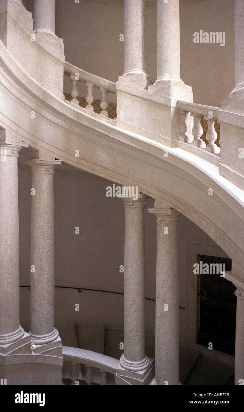 El Palazzo Barberini escaleras Roma Lazio Italia Foto de stock