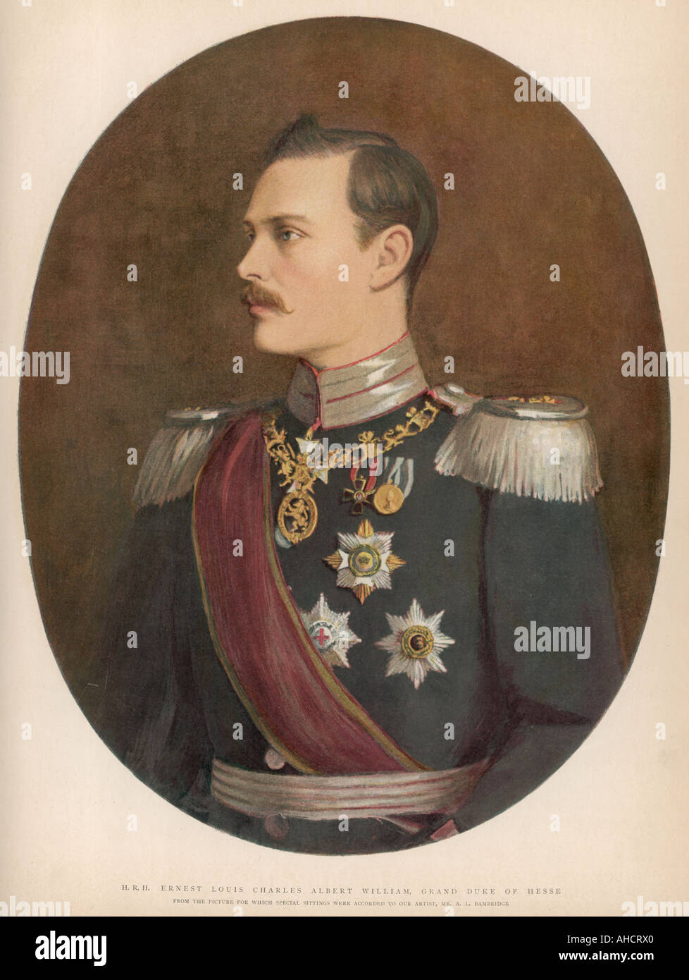 Duque Ernst Ludwig de Hesse Foto de stock