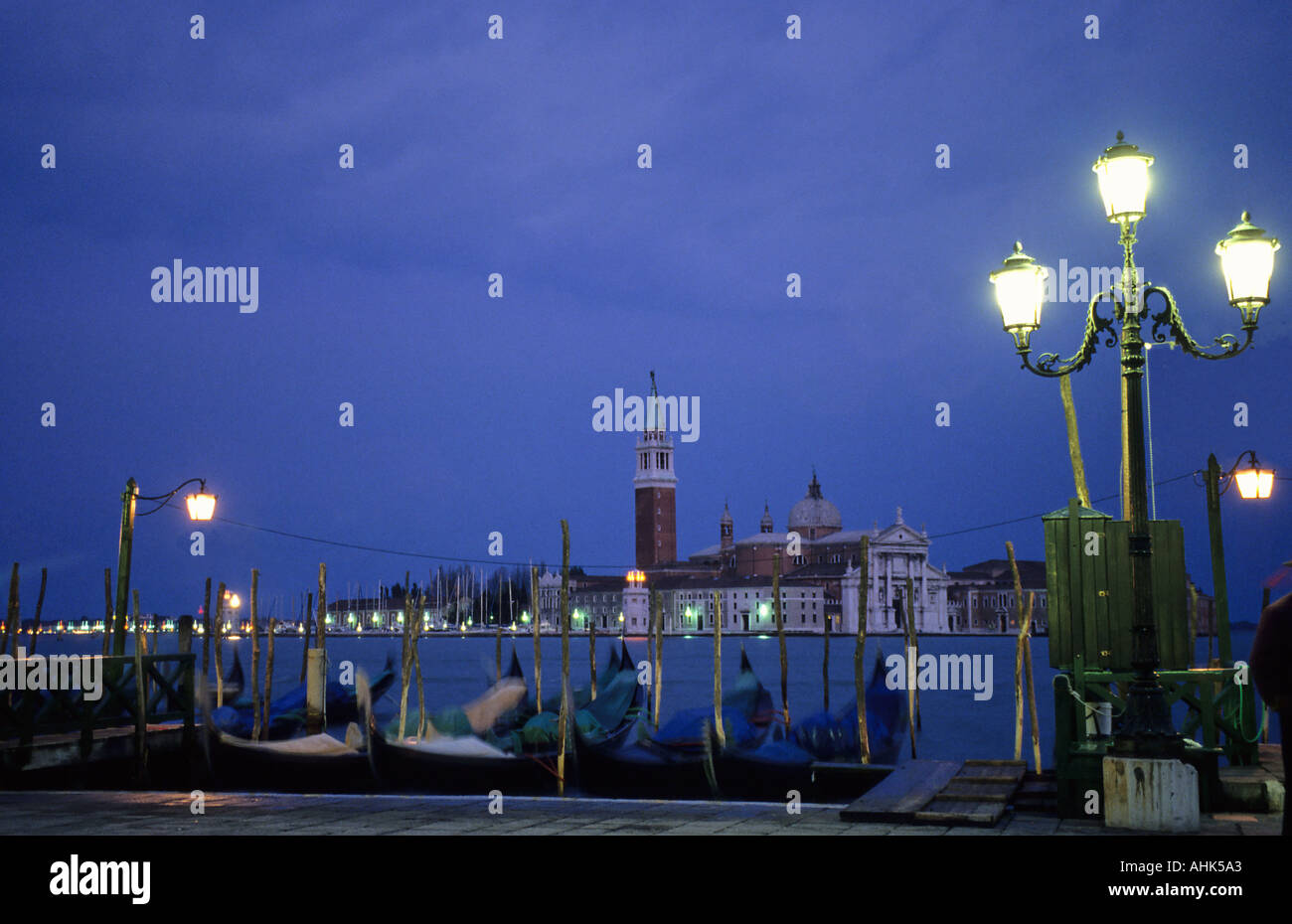 Bahía de Venecia al atardecer Foto de stock