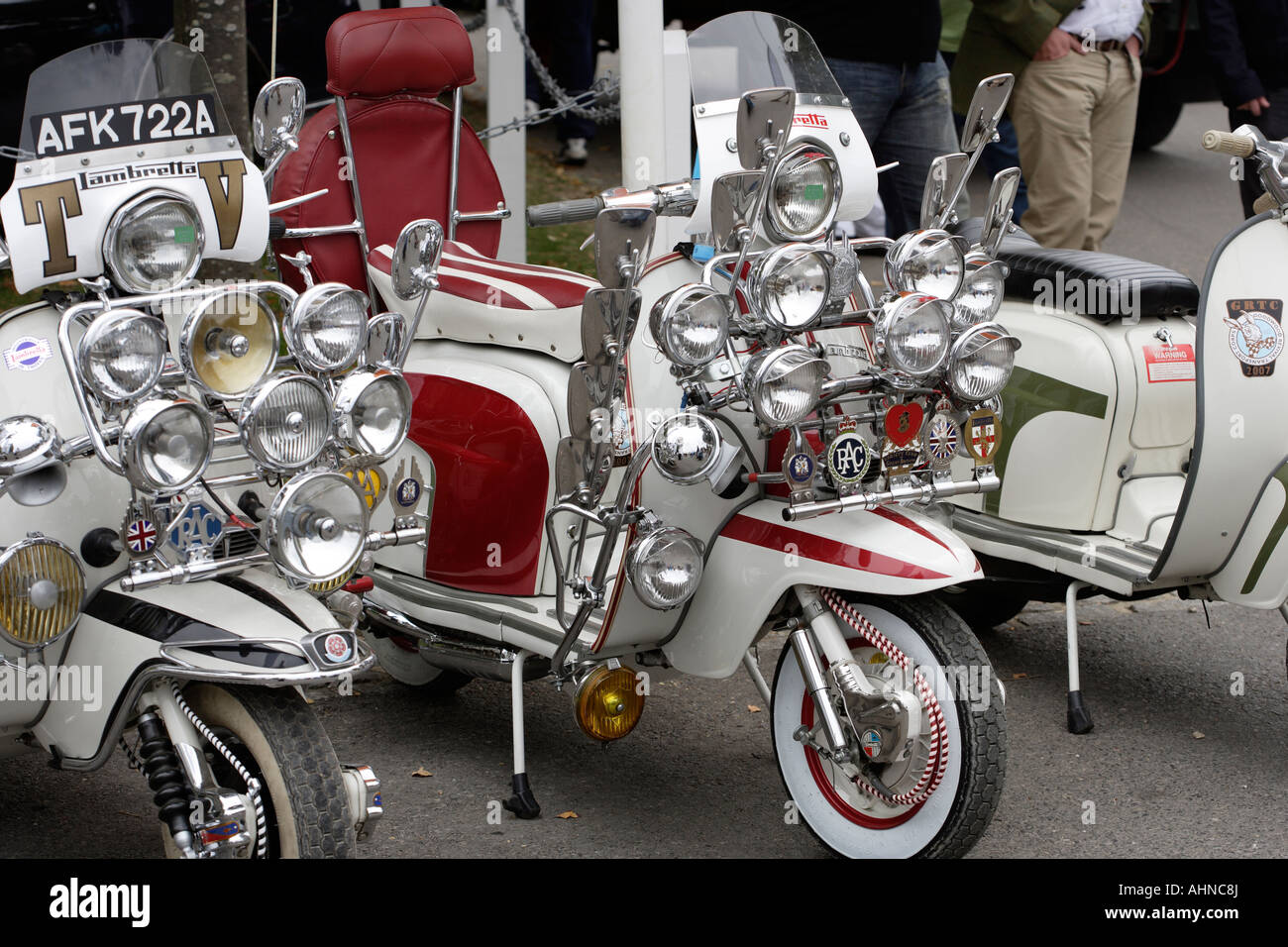 Mods motocicletas Lambretta Fotografía de stock - Alamy
