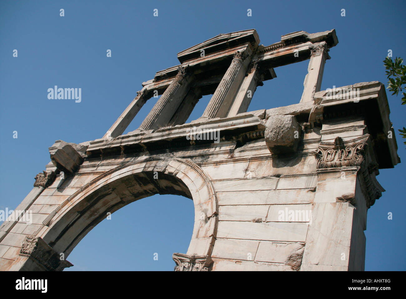 Adriano s Arch hitos en Atenas GRECIA Foto de stock