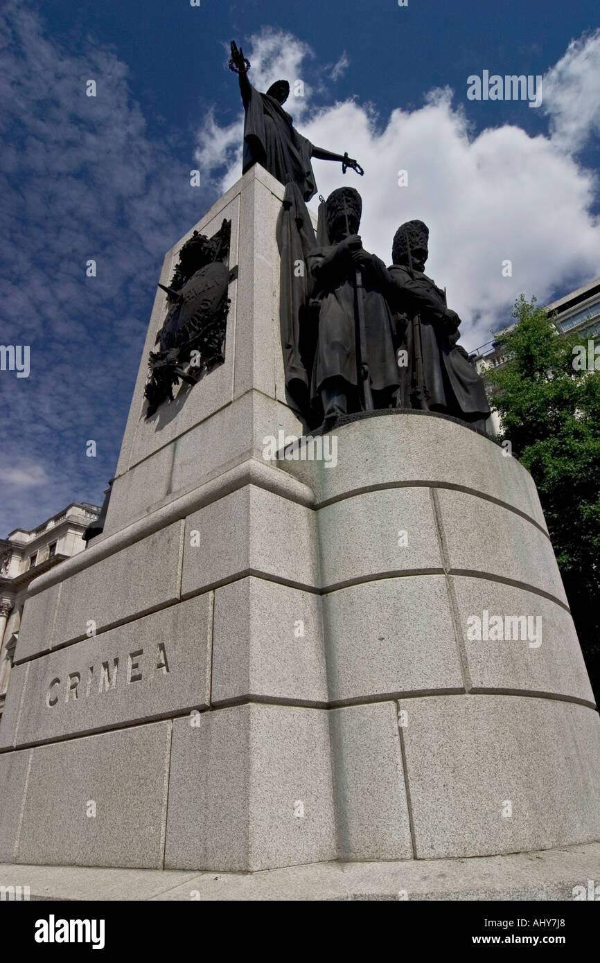 Memorial de la guerra de Crimea Bajar Regent Street Londres Foto de stock