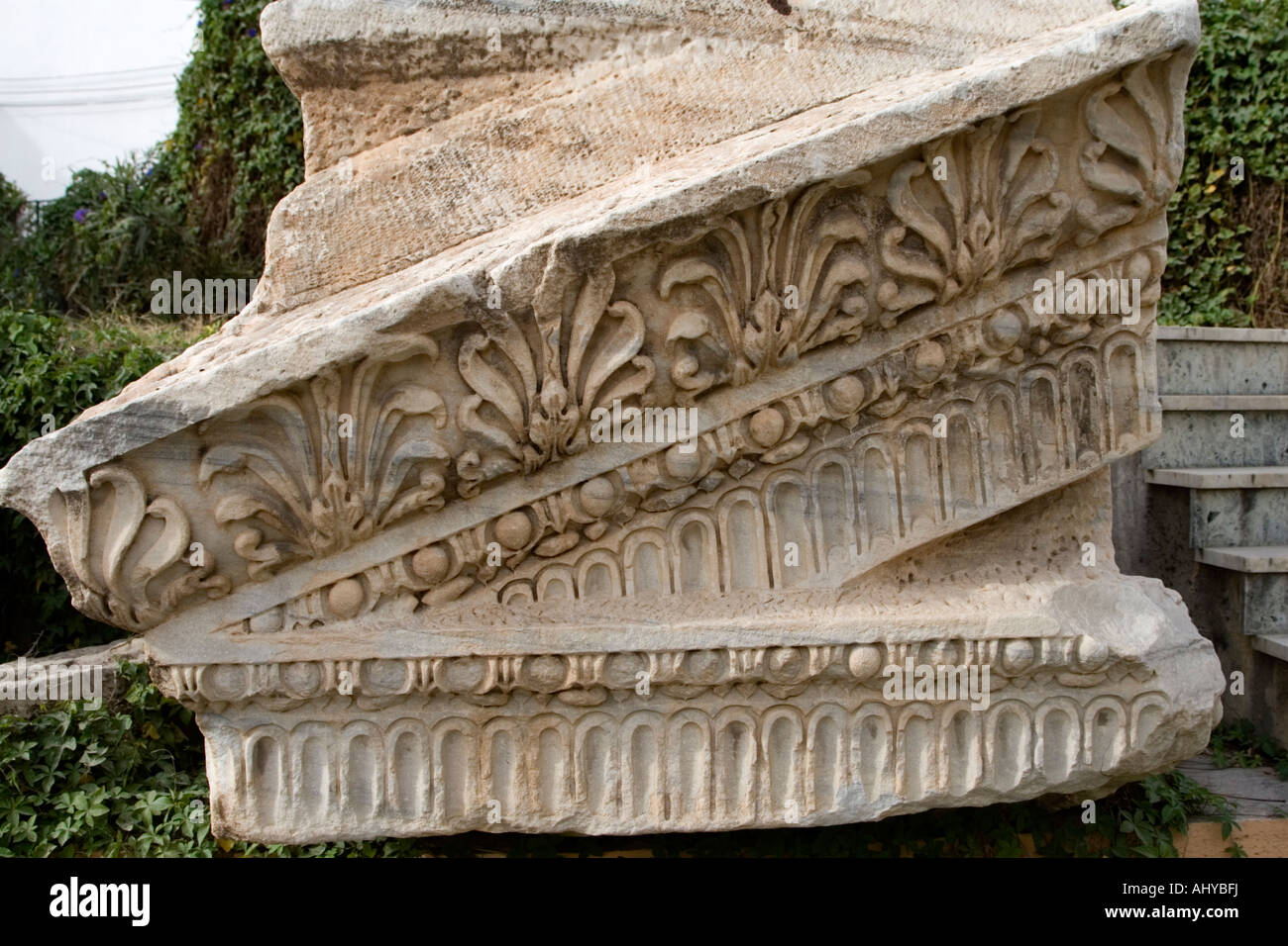 Trípoli, Libia. La piedra tallada de Marcus Aurelius Arco romano, 163-64 A. D., Trípoli medina (ciudad vieja) Foto de stock