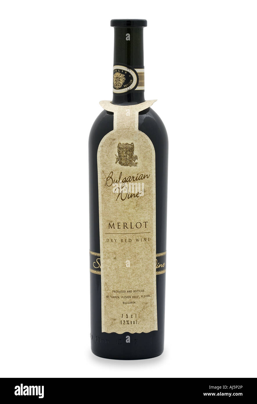 Merlot vino tinto seco Foto de stock