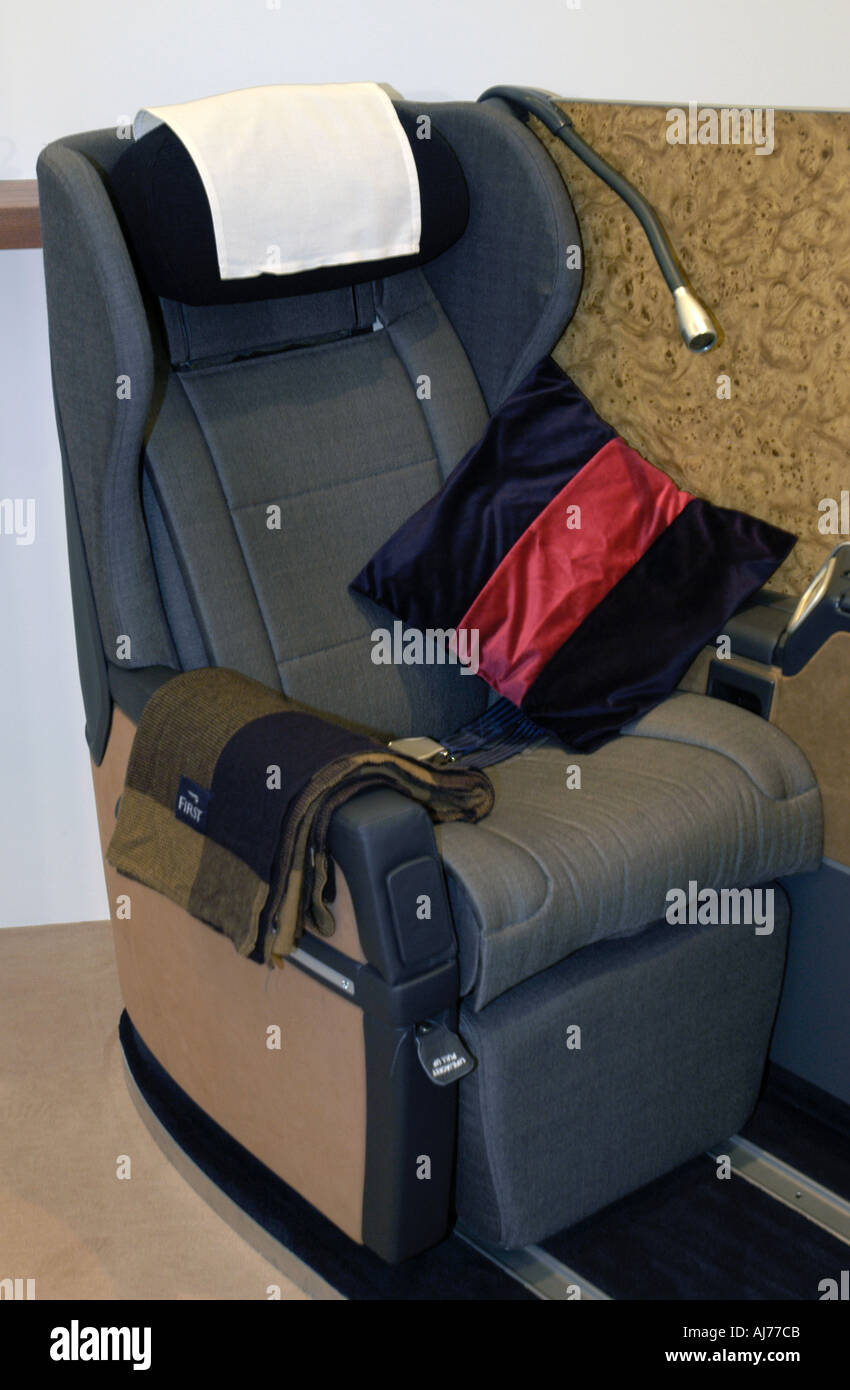 British airways plane interior fotografías e imágenes de alta