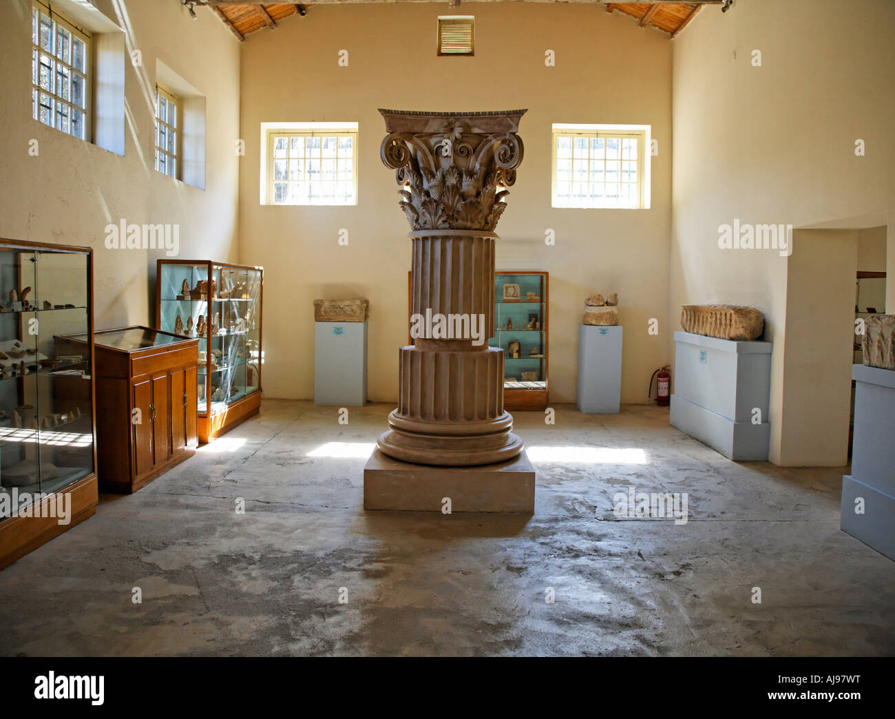 El museo en el Santuario de los grandes dioses Samothraki Islas Griegas