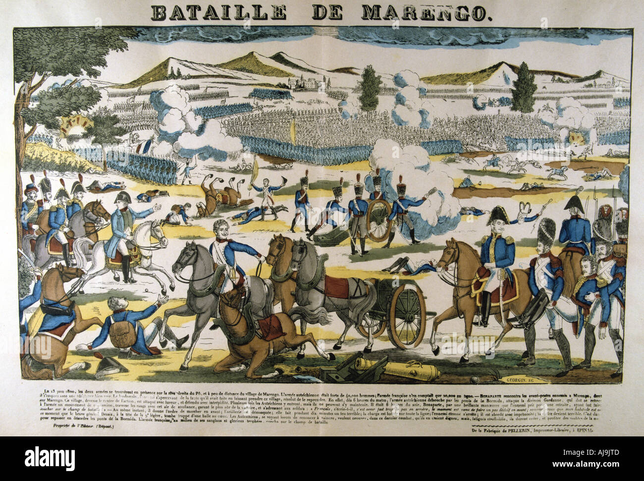 'Batalla de Marengo', el 13 de junio, 1800. Artista François
