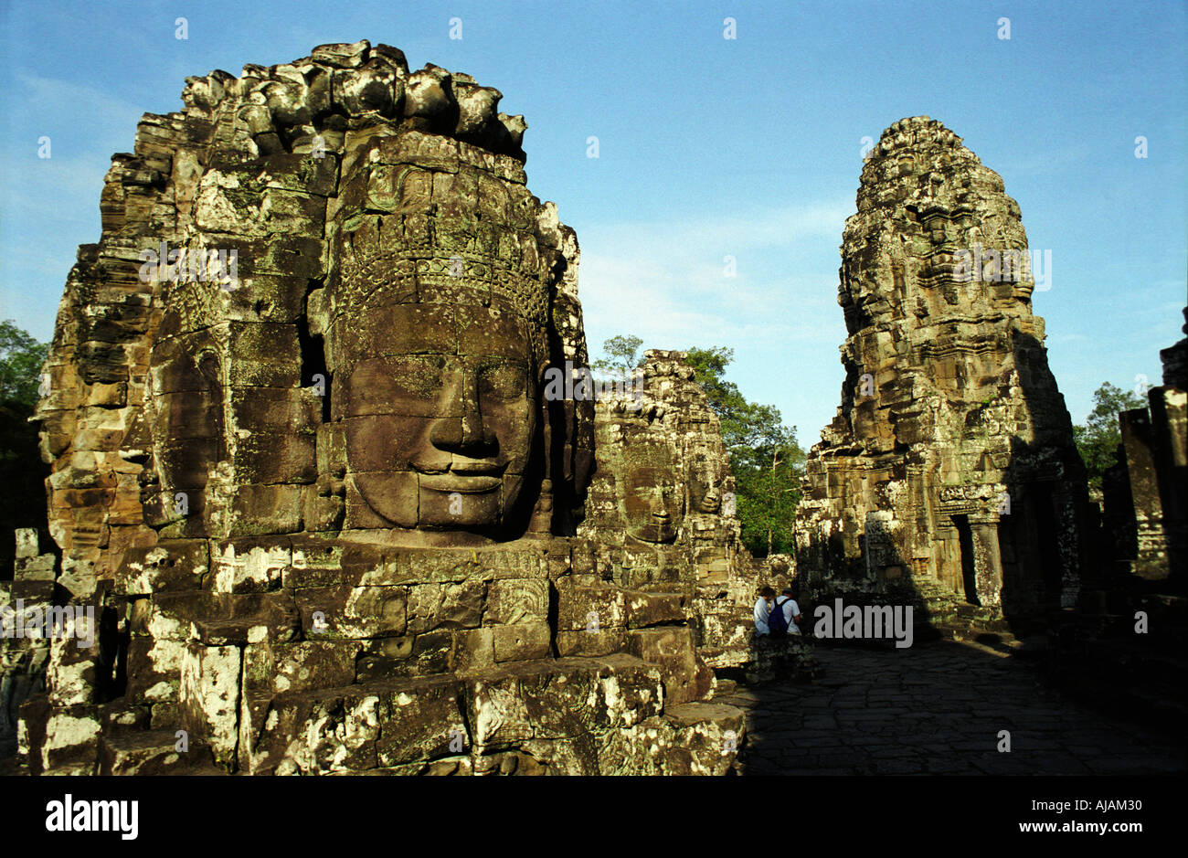 Complejo de Angkor en Camboya Bayon Foto de stock