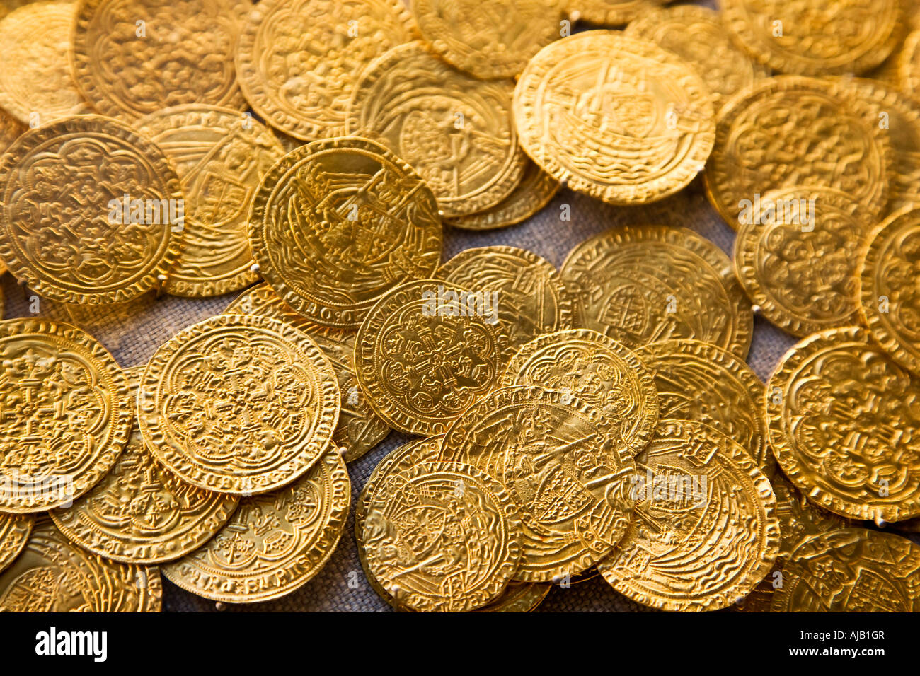 Monedas antiguas Foto de stock