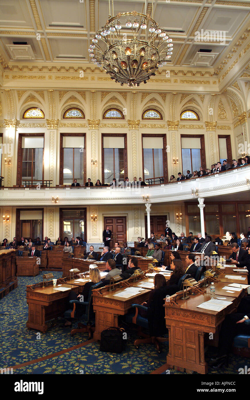 La Casa de la Asamblea Estatal de Nueva Jersey en Trenton New Jersey Foto de stock