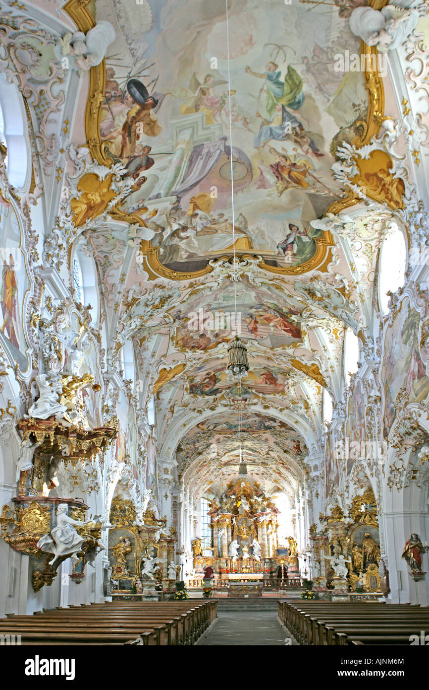 Alta Baviera Alemania Rottenbuch antigua iglesia de la Orden de Agustinos Recoletos Fotografía de stock - Alamy Alta Baviera Alemania Rottenbuch antigua iglesia de la Orden de Agustinos Recoletos Fotografía de stock - Alamy