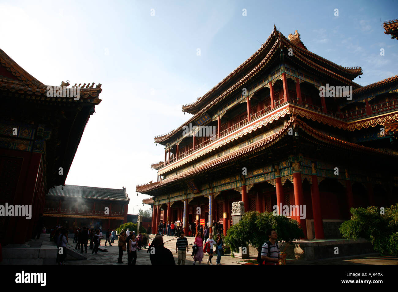 El Templo Lama Beijing China Foto de stock