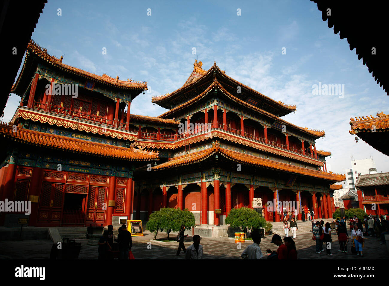 El Templo Lama Beijing China Foto de stock