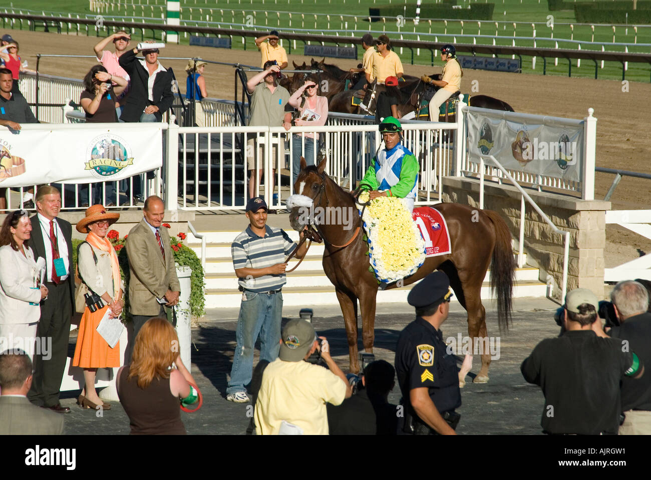 Círculo de ganadores de Arlington Foto de stock