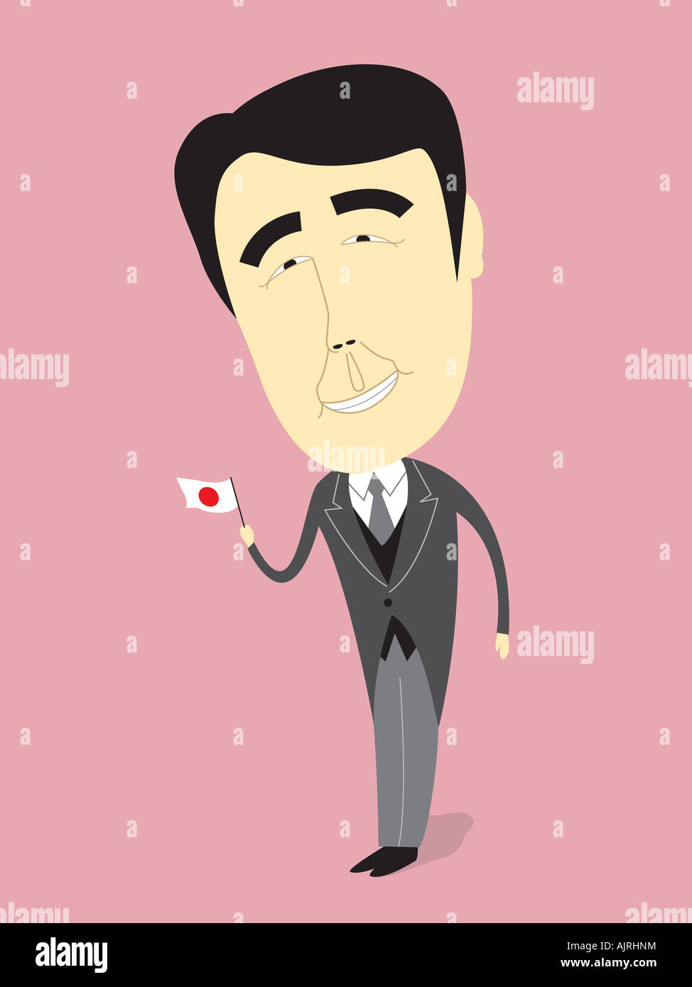 Shinzo Abe - El ex primer ministro japonés Foto de stock