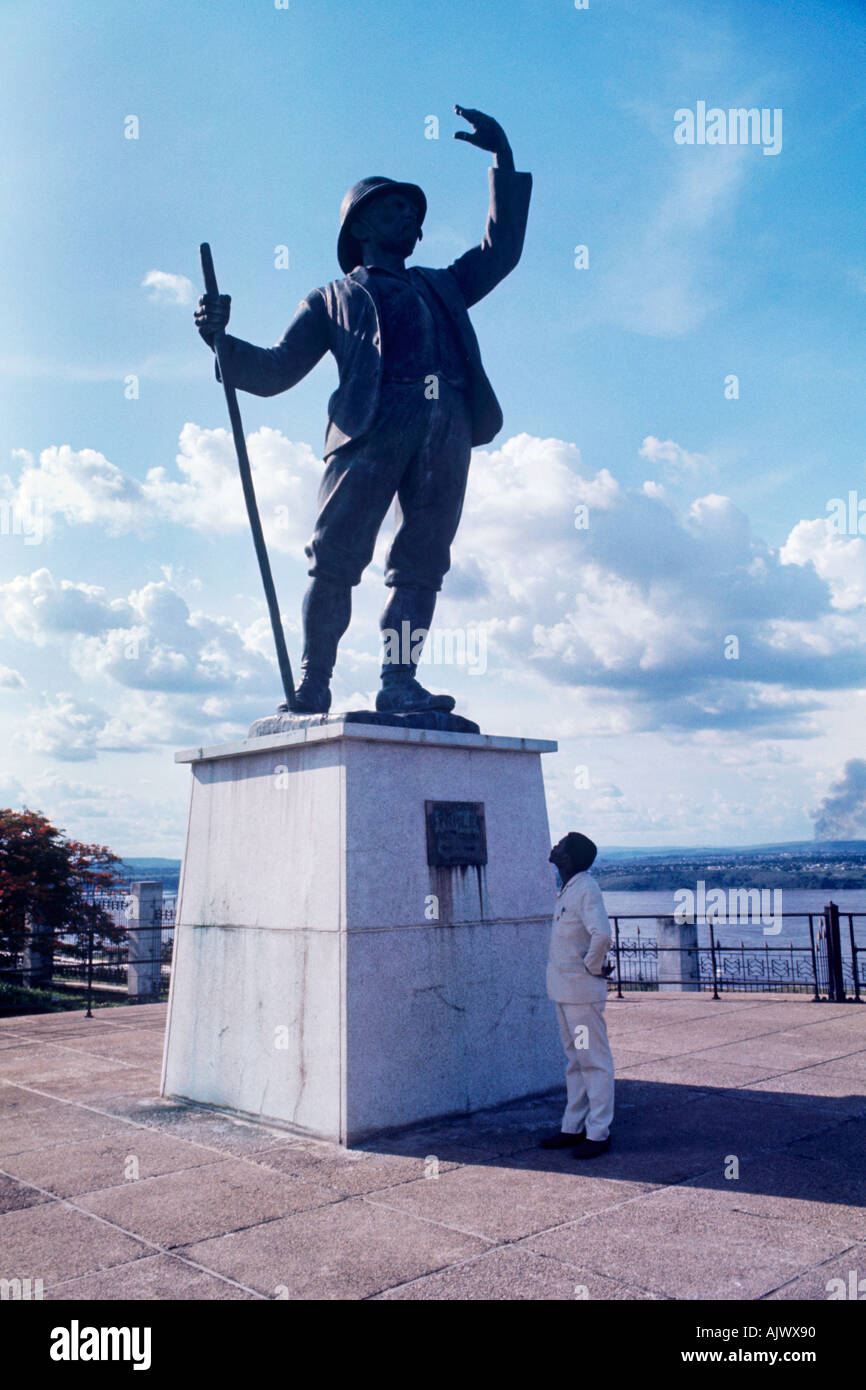 El célebre explorador Henry Morton Stanley viajó por el Río Congo. Su estatua una vez se situó en Stanley Pool Malebo Pool, más tarde Foto de stock