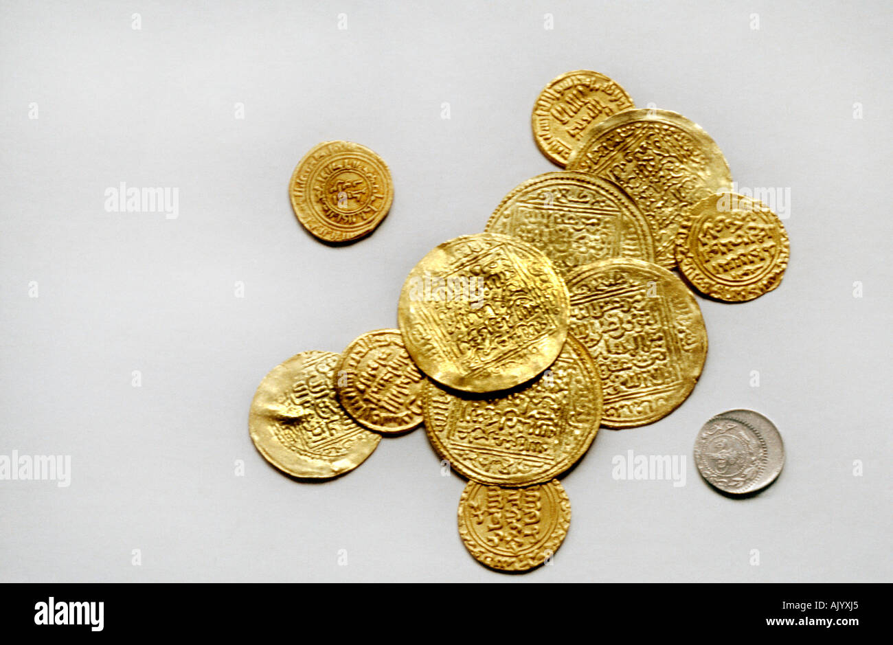 Islámicos tempranos monedas Foto de stock