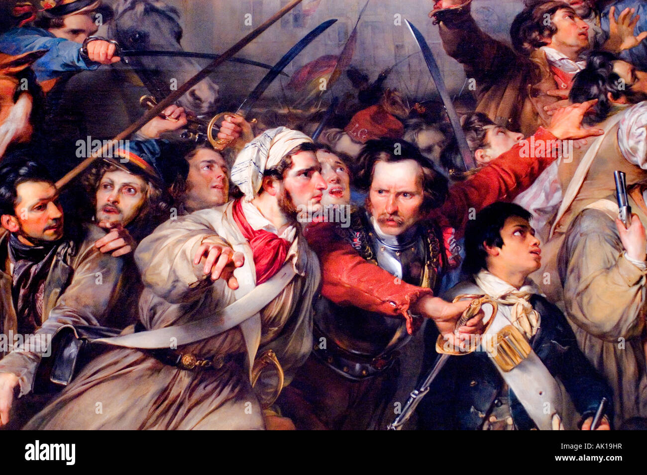 El episodio de los días de septiembre 1830 Grand Place de Bruselas por