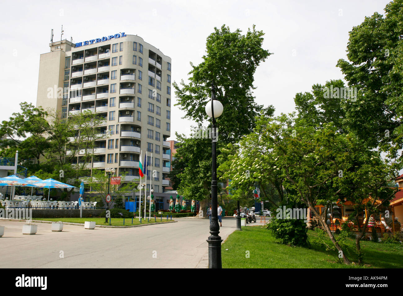 El Hotel Metropol / Varna Foto de stock