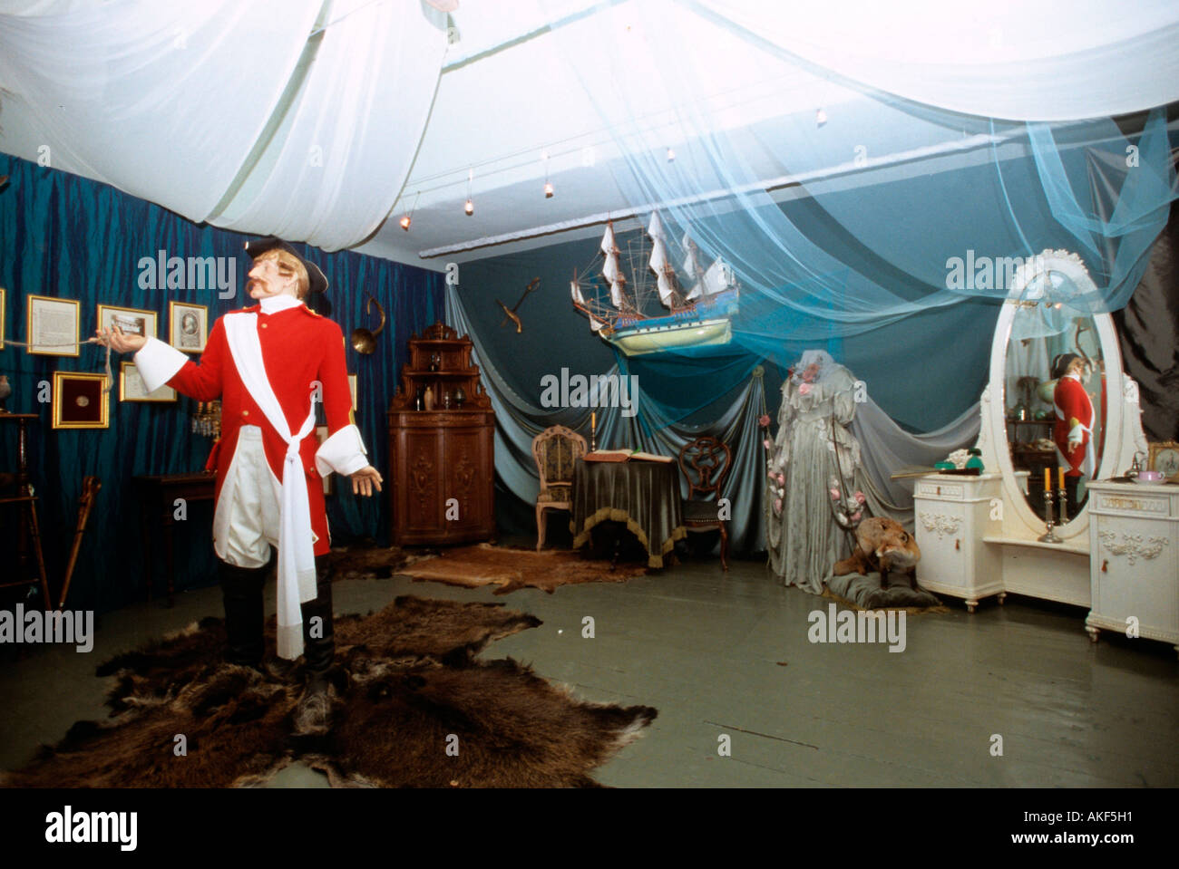 En Liepupe Lettland, Münchhausen-Museum südlich von Salacgriva Foto de stock