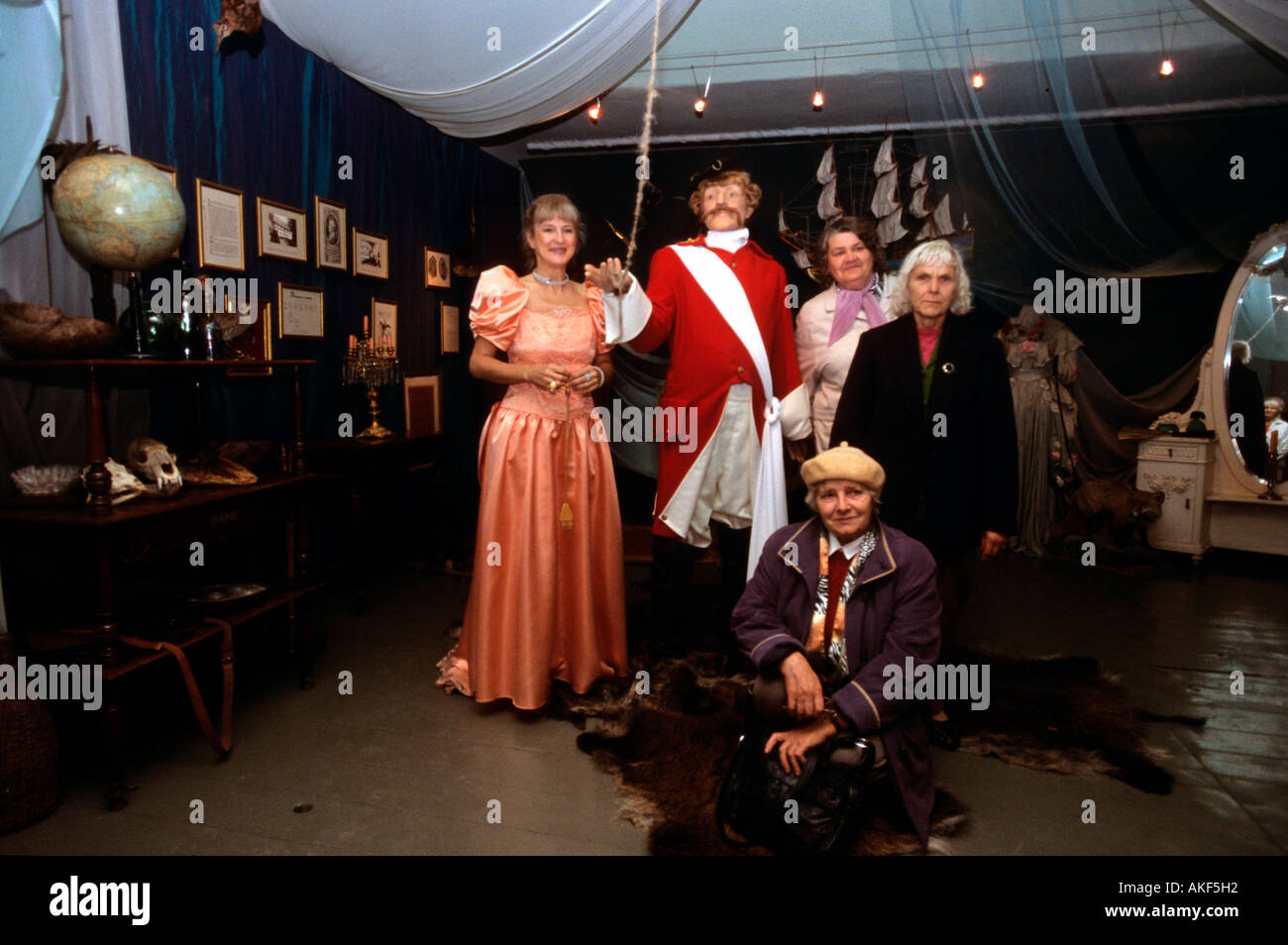 En Liepupe Lettland, Münchhausen-Museum südlich von Salacgriva Foto de stock