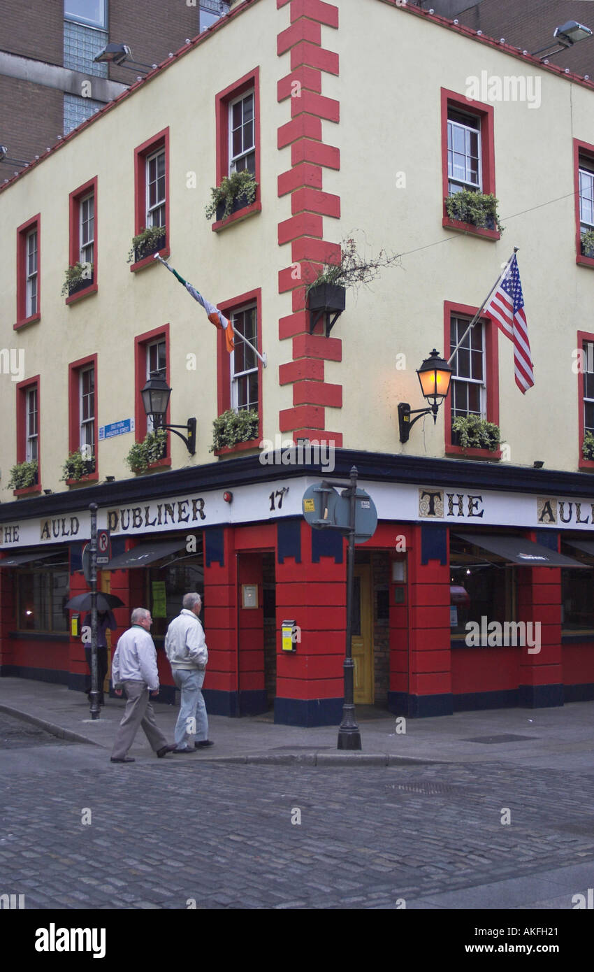 El Auld Dubliner Pub Dublín Temple Bar Foto de stock