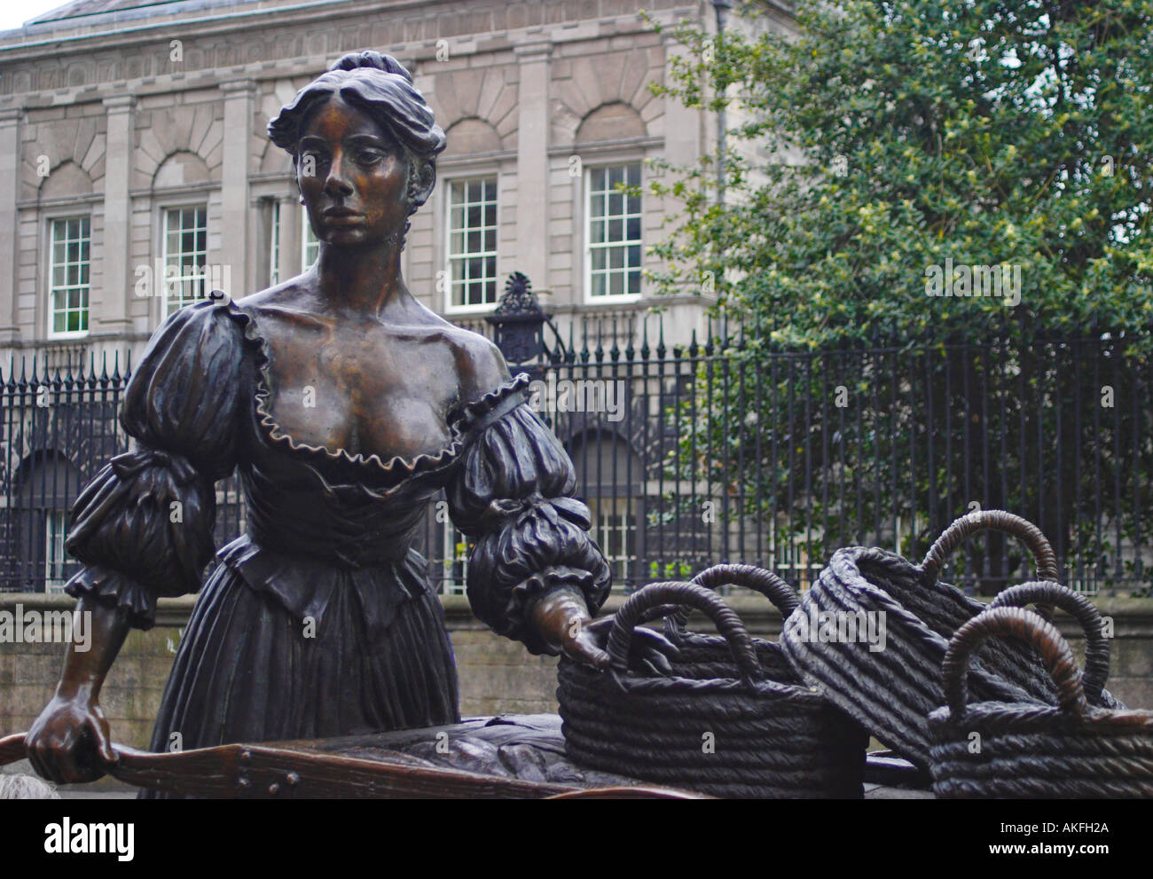 Estatua de Molly Malone Grafton Street Dublin Foto de stock