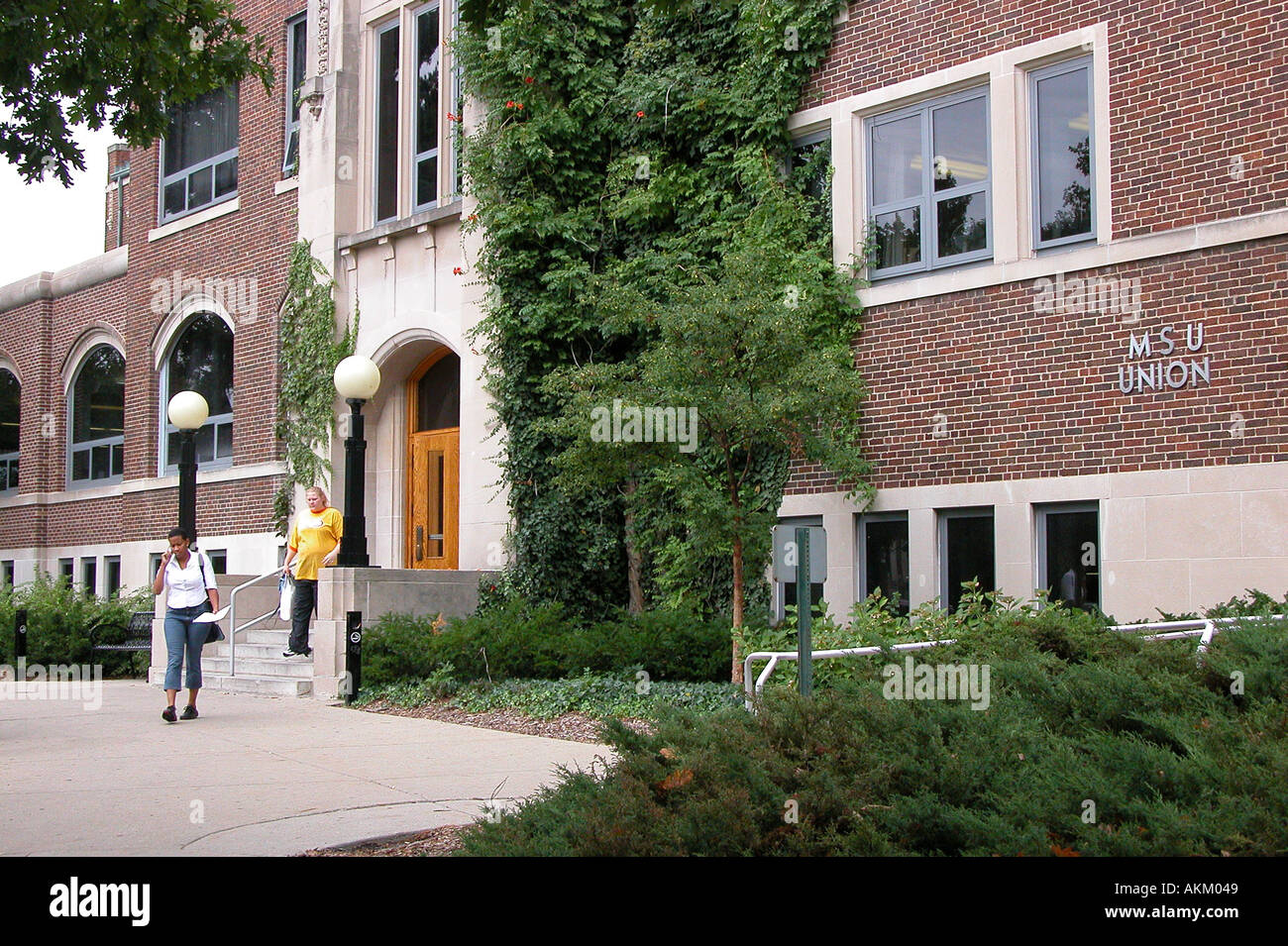 Las actividades del campus de la Universidad Estatal de Michigan en East Lansing, Michigan Foto de stock