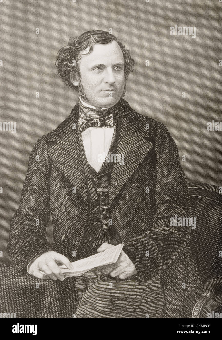 Edward Henry Stanley, 15º Conde de Derby, 1826 -1893. Estadista británico y el Secretario de Estado de Relaciones Exteriores. Foto de stock