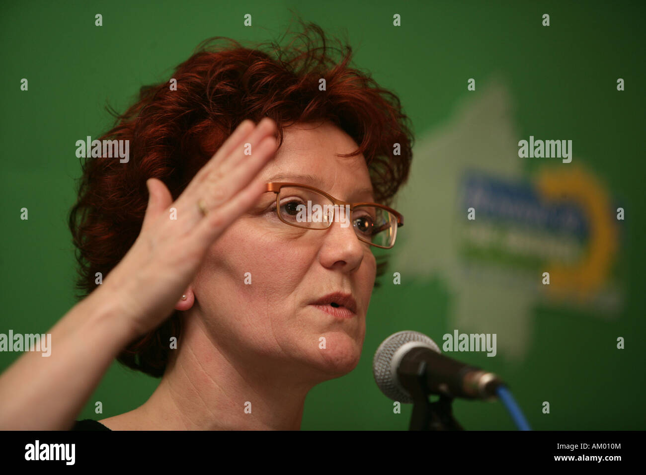 Ise Thomas líder del partido parlamentario de los verdes en Alemania Renania-Palatinado Foto de stock