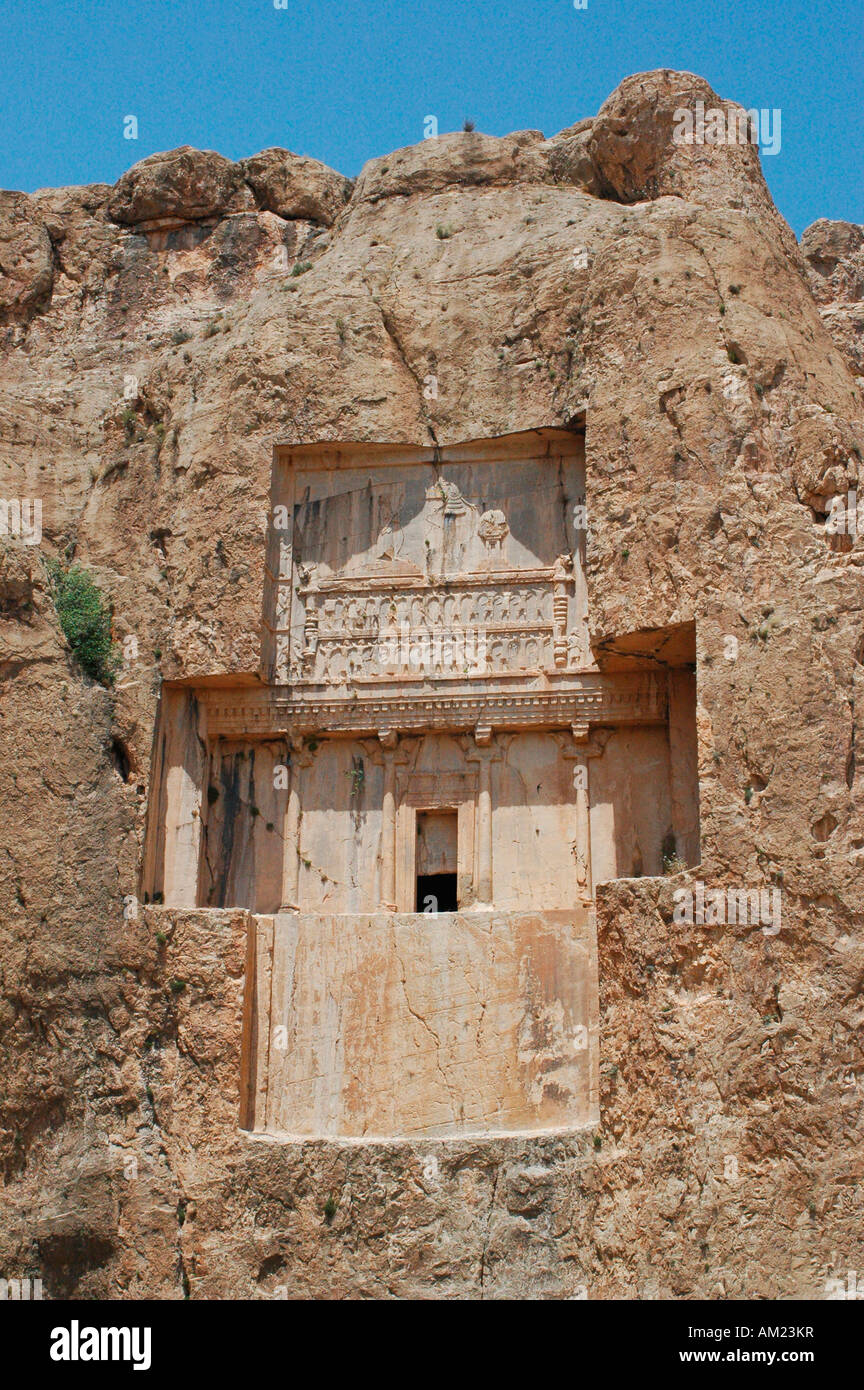 Darío II de Persia tumba en Naqsh e Rustam IRÁN Foto de stock