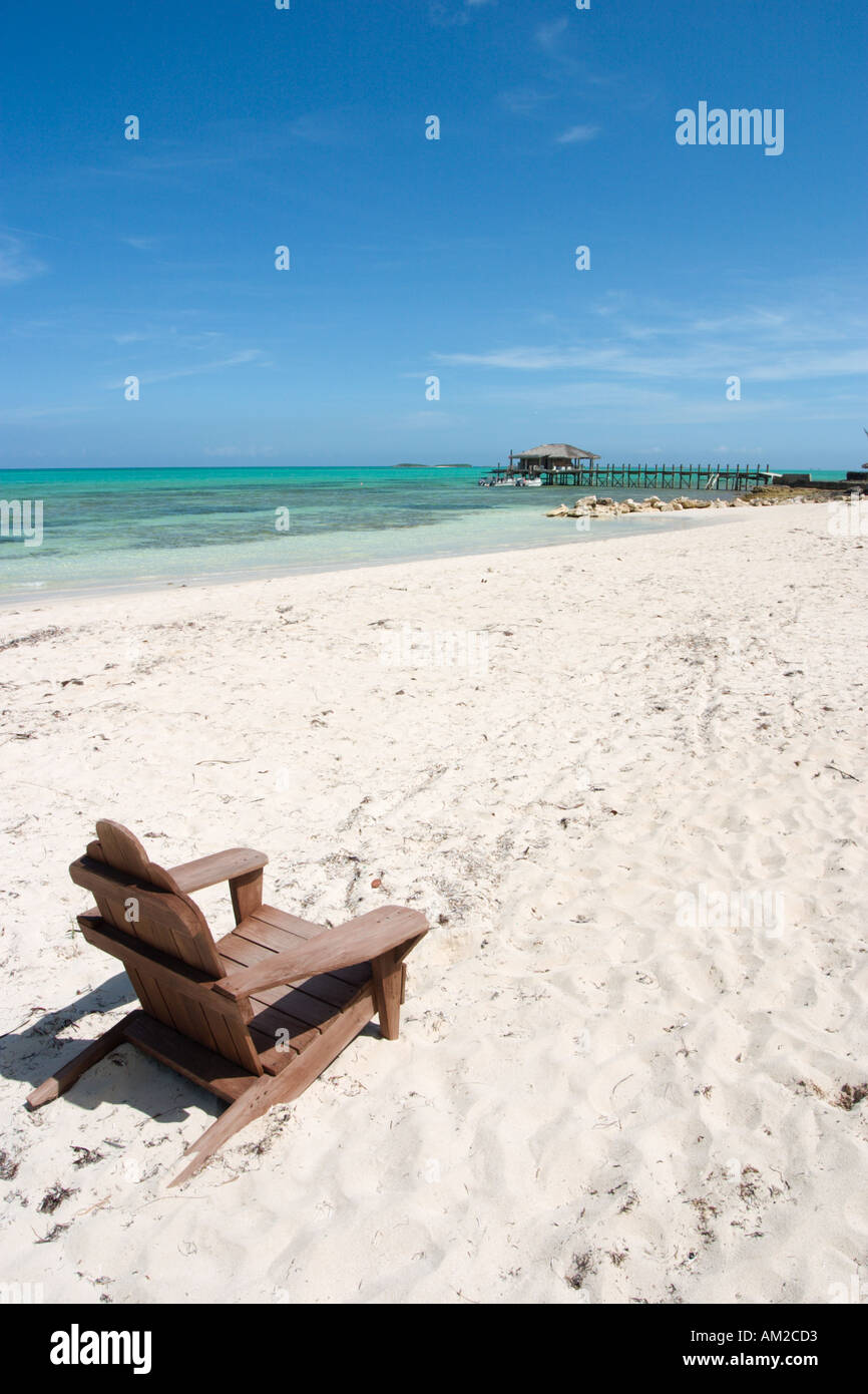 Playa por Small Hope Bay Lodge, Fresh Creek, Andros, Bahamas, El Caribe Foto de stock