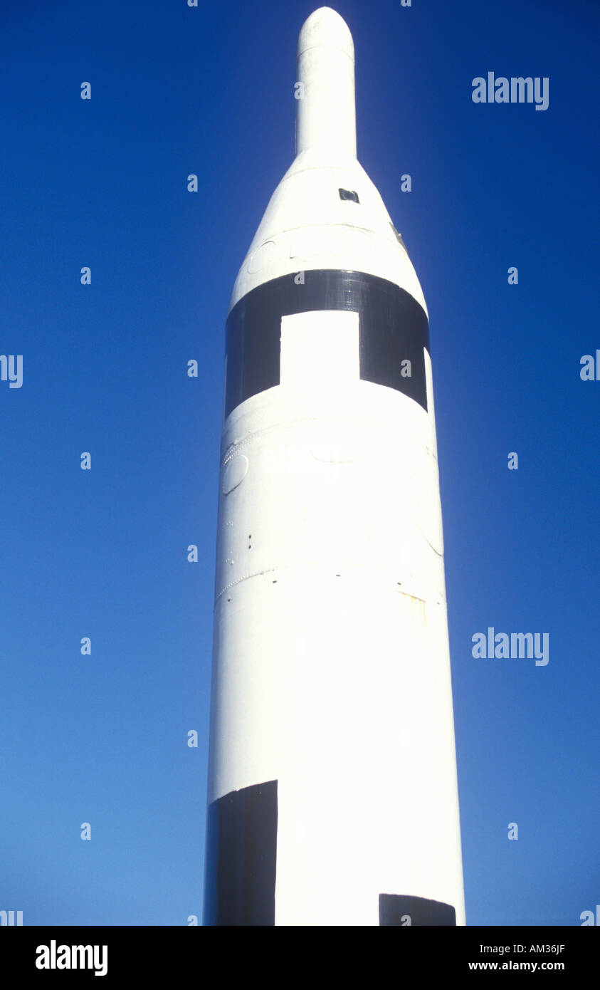 Cierre de pantalla en Goddard con cohetes de lanzamiento de cohetes un Sitio Histórico Nacional Auburn MA Foto de stock