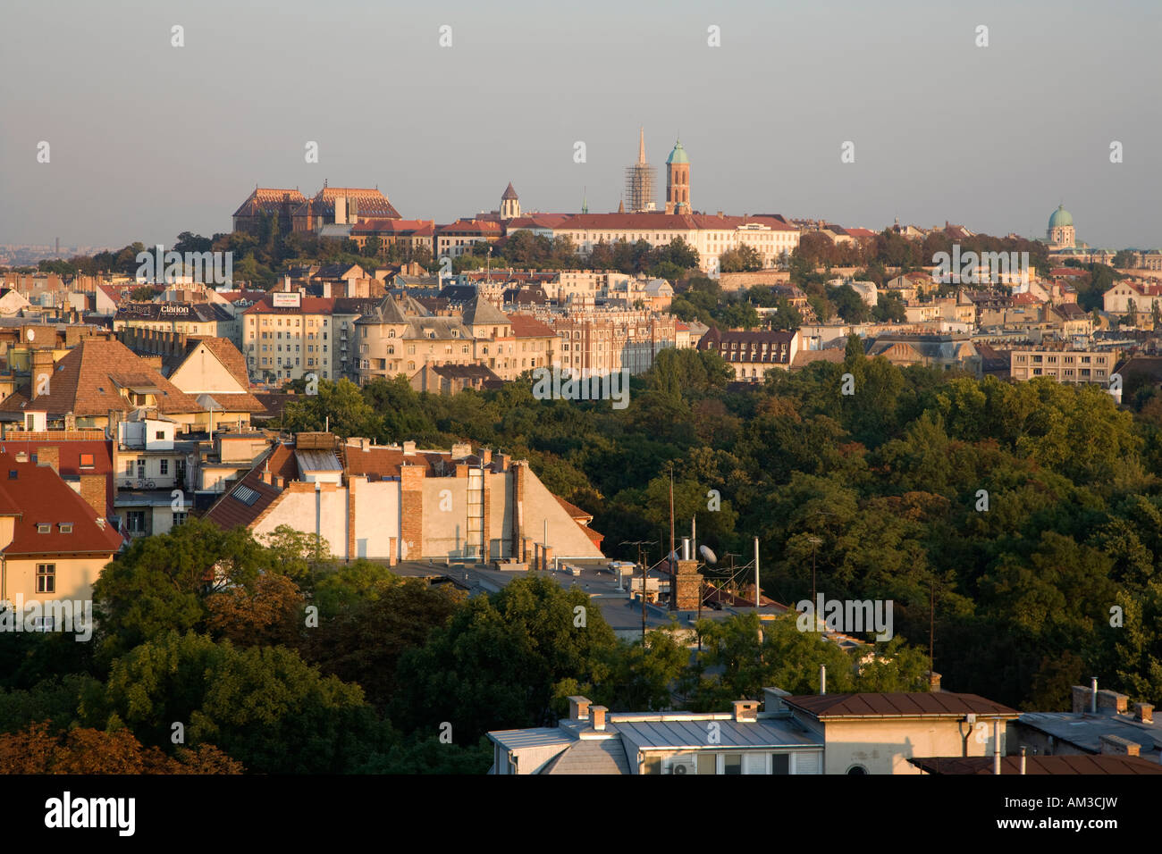 Descripción de Budapest y el Palacio Real Foto de stock