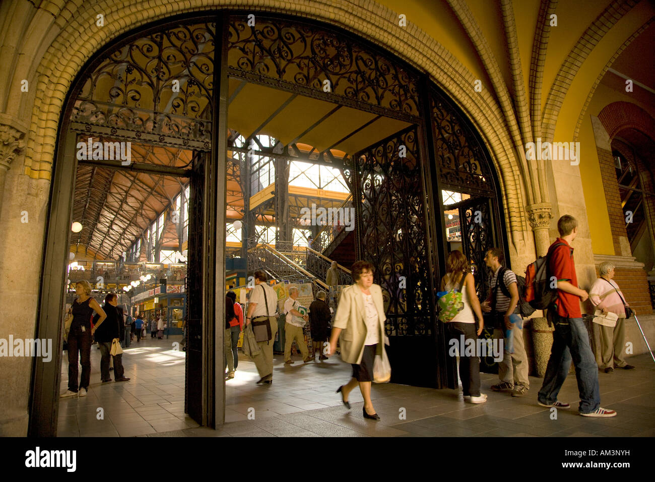 El mercado central en Budapest, Hungría Foto de stock