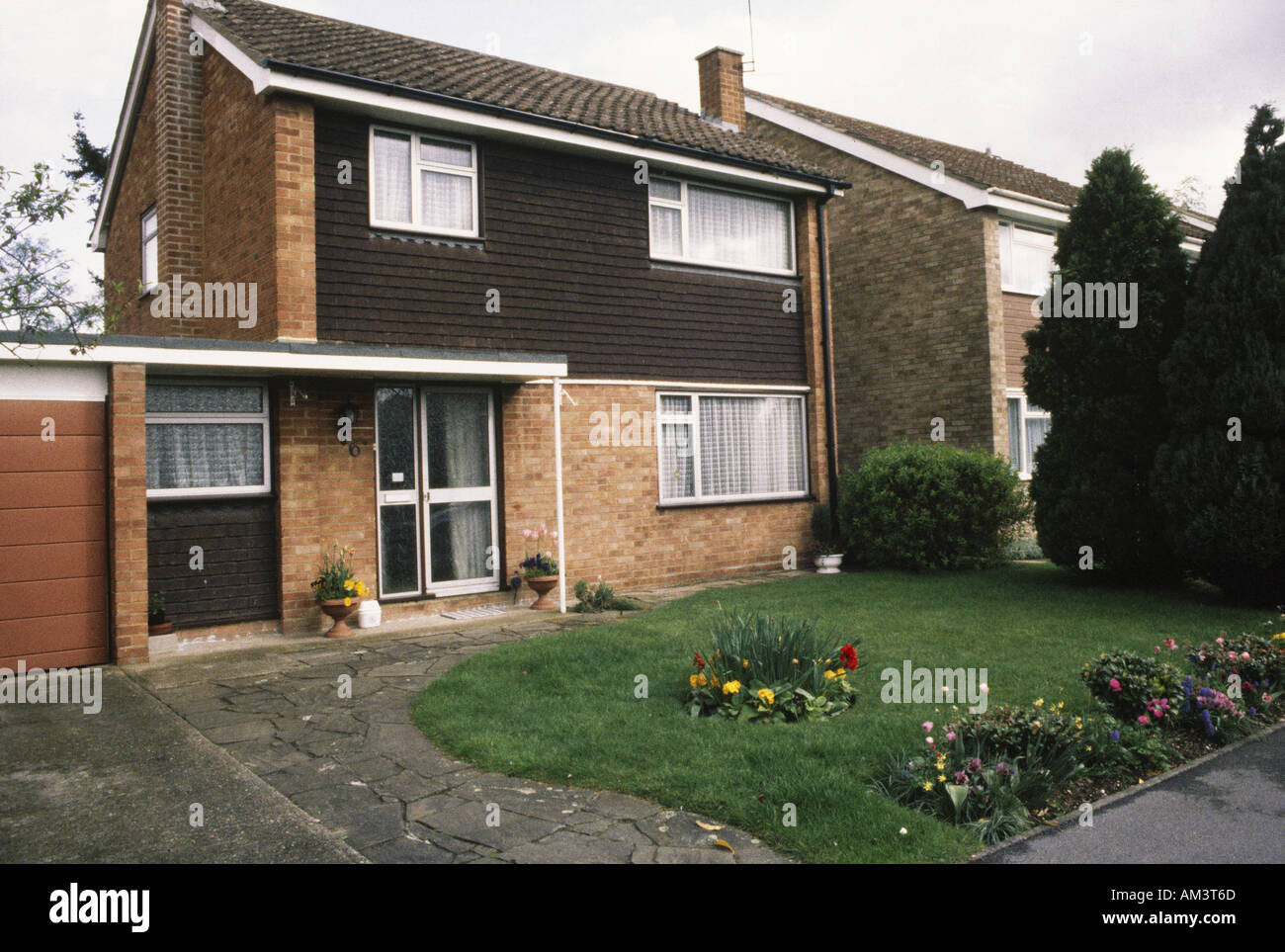 MAIDENHEAD Inglaterra casas típicas de los 1970s Foto de stock