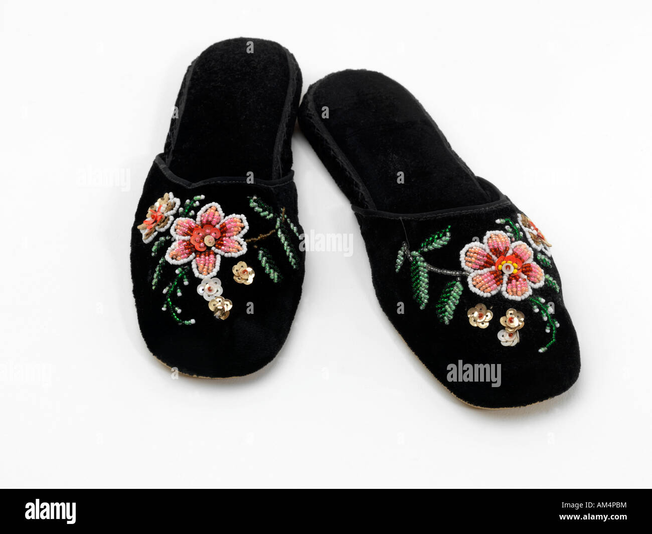 Zapatillas bordadas turco Foto de stock