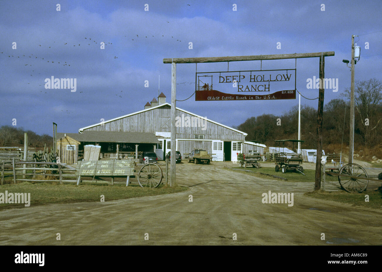 USA Montauk rancho ganadero más antigua en los Estados Unidos 1658 Foto de stock