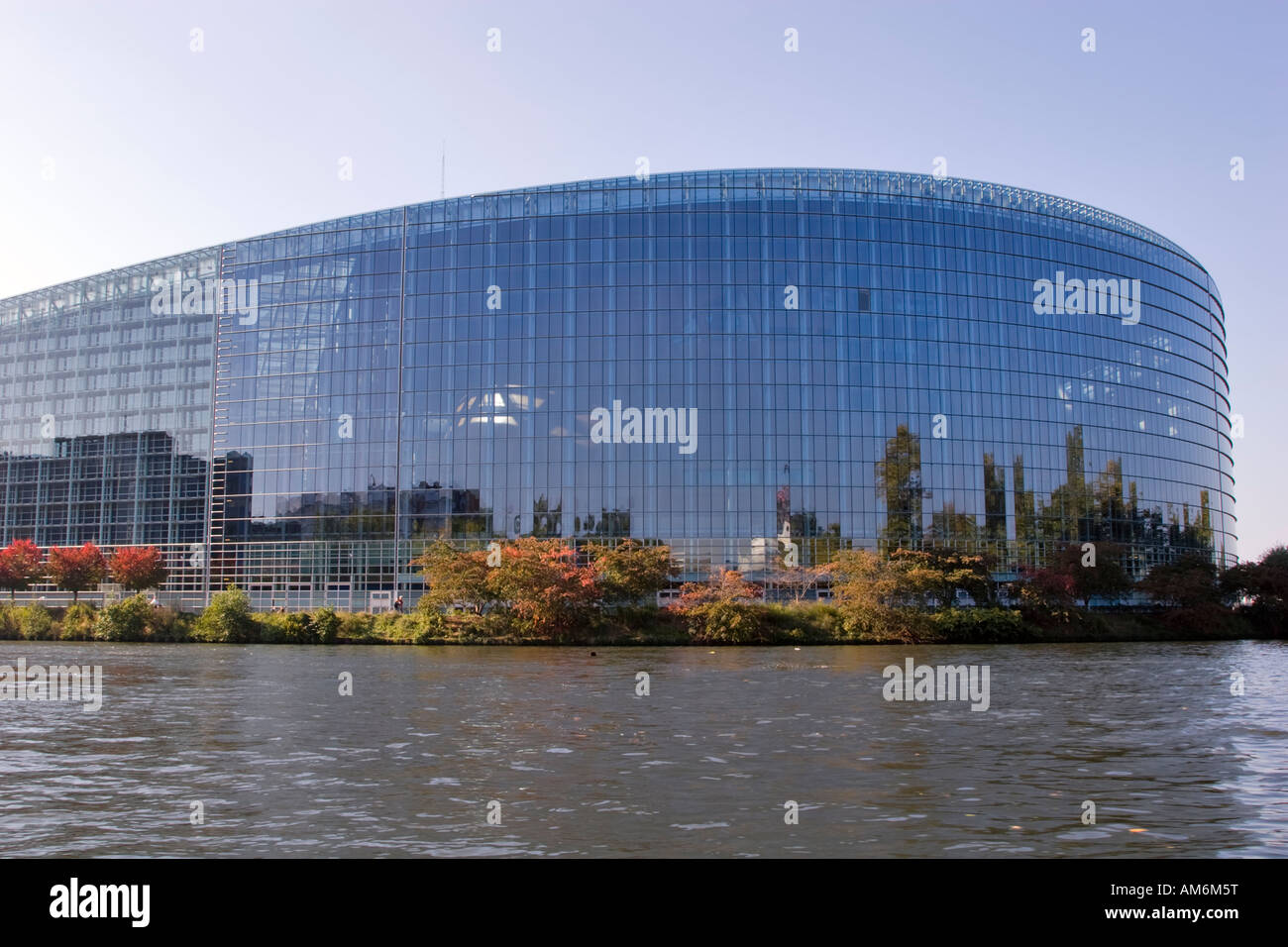 El edificio Louise Weiss del Parlamento Europeo, en Estrasburgo, Francia Foto de stock