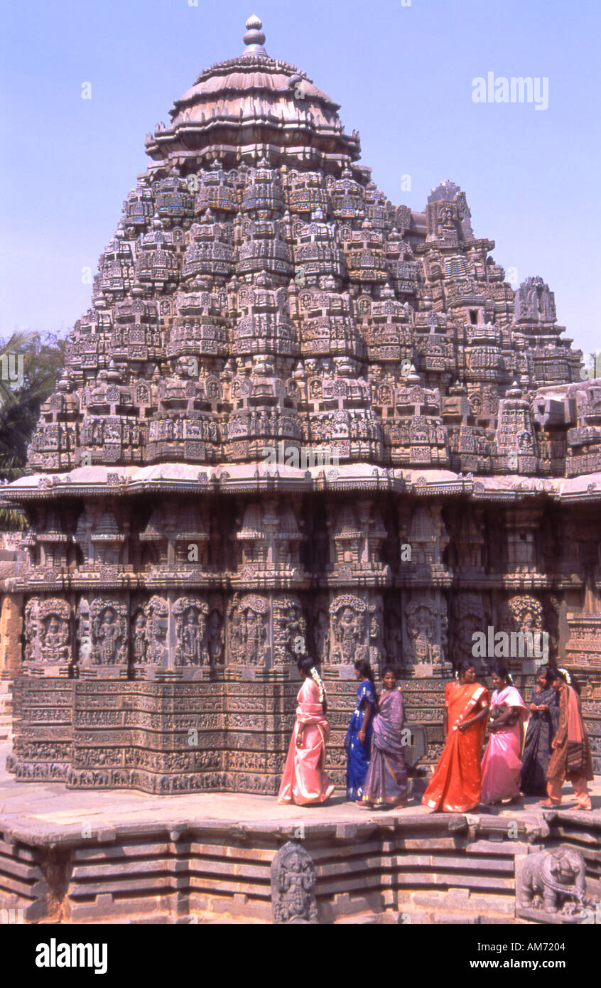 India Keshava Somnathpur Templo Foto de stock