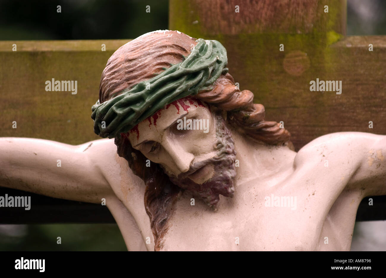 Cristo Jesús en la cruz Foto de stock