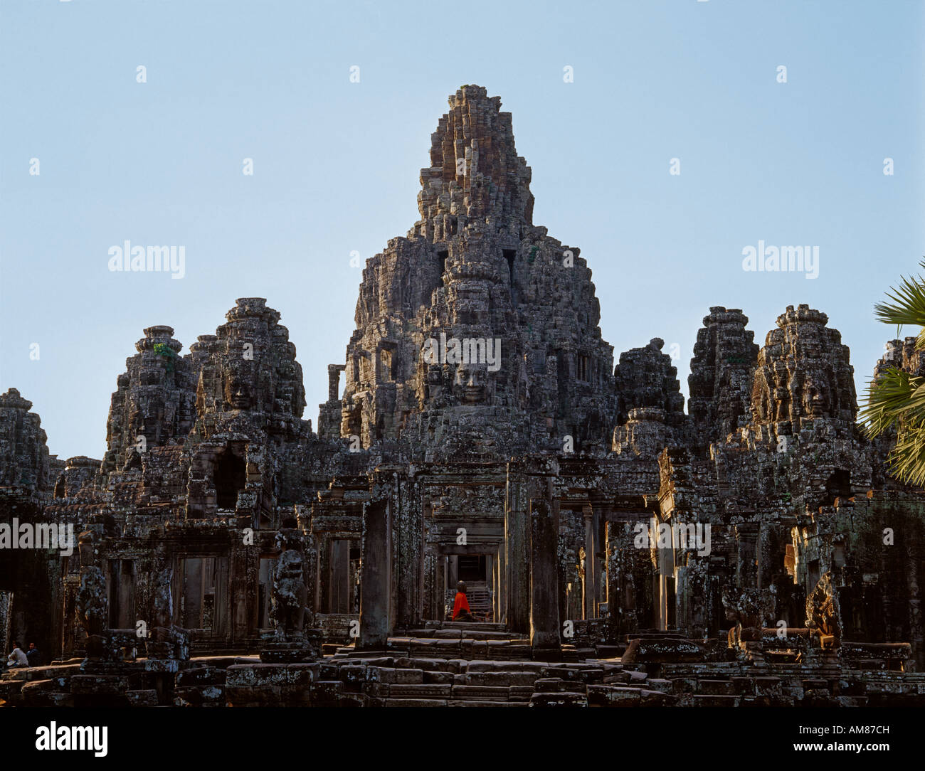 Complejo del templo de Angkor Thom Bayon Angkor Wat Siem Reap, Camboya, sitio del patrimonio mundial de la UNESCO Tempelanlage von Bayon Foto de stock