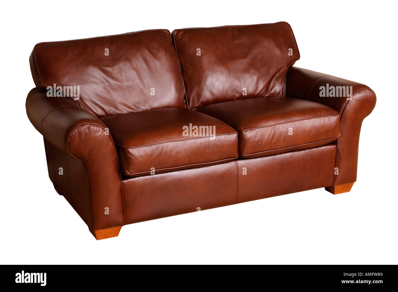 sofá de cuero Foto de stock