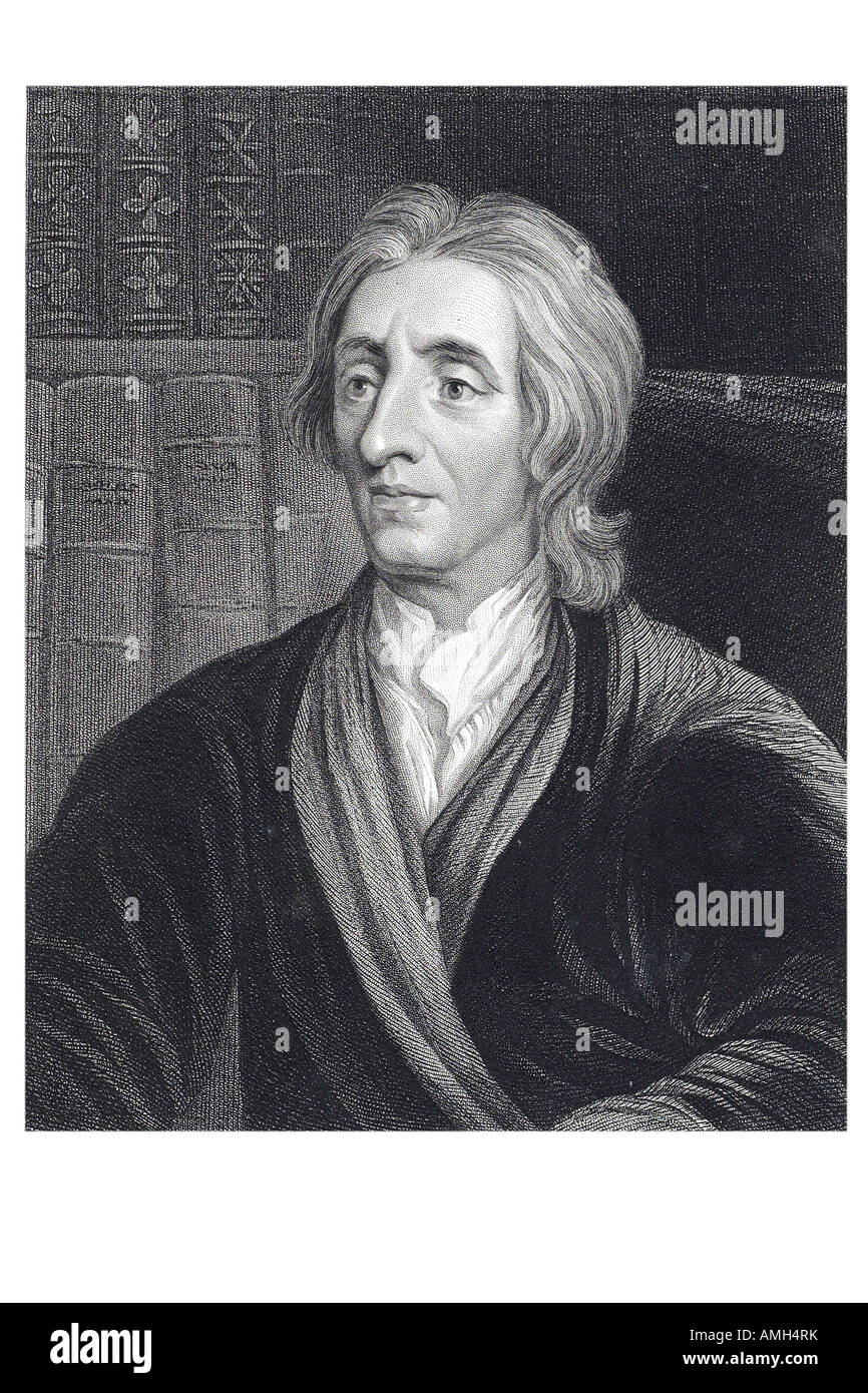 John Locke 1632 1704 filósofo inglés empiristas ingleses contrato social teoría nfluence epistemología filosofía política Foto de stock